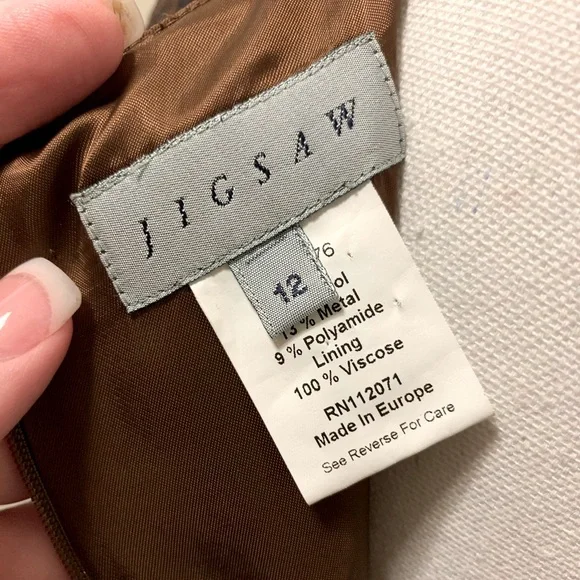 Jigsaw Winter Rose Prairie Dress - size 12 NEW - Picture 5 of 8
